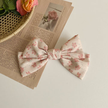 Big Bow Hair Clip Double Layer Butterfly Hairpin Chiffon Floral Knotted Side Clip Top Clip Sweet Vintage Hair Accessories daiiibabyyy